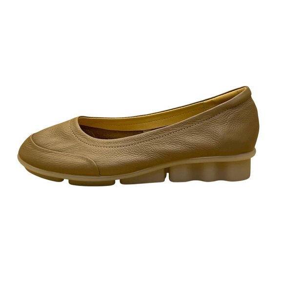 San Ou Women’s Brown Leather Casual Slip-On Shoes Size EU37/US6 - Picture 4 of 8